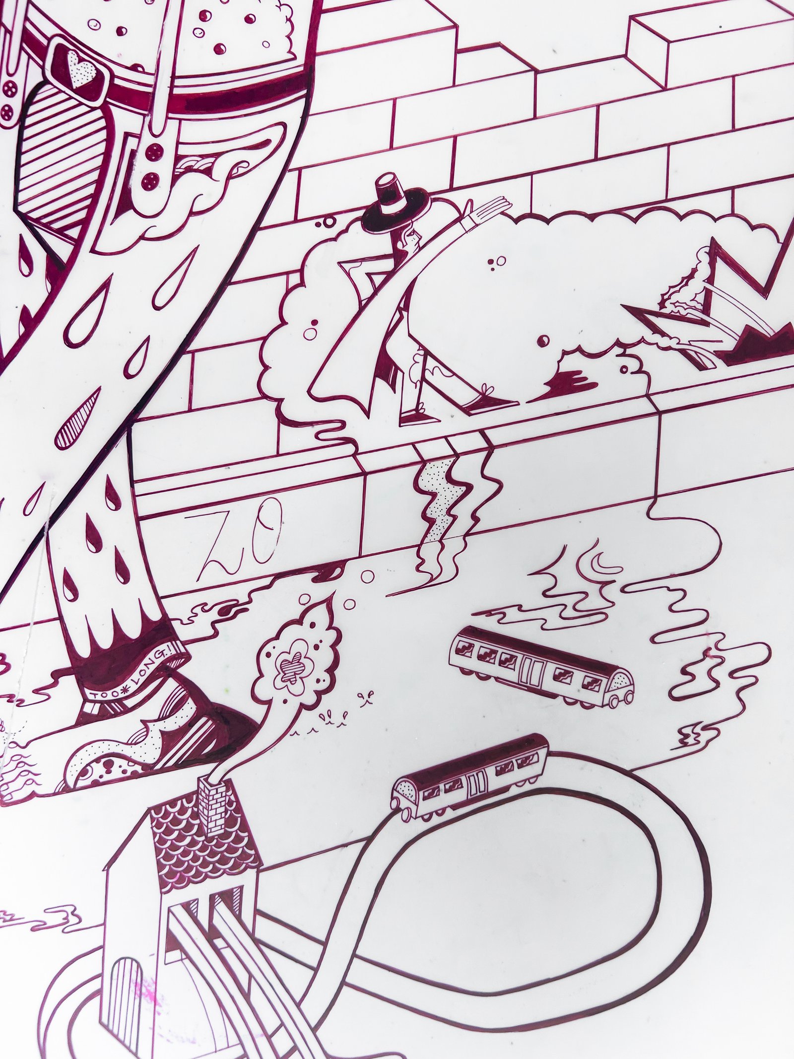 Sleepy Lagoon, detail